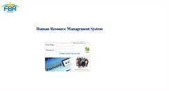 Desktop Screenshot of hrms.fbr.gov.pk